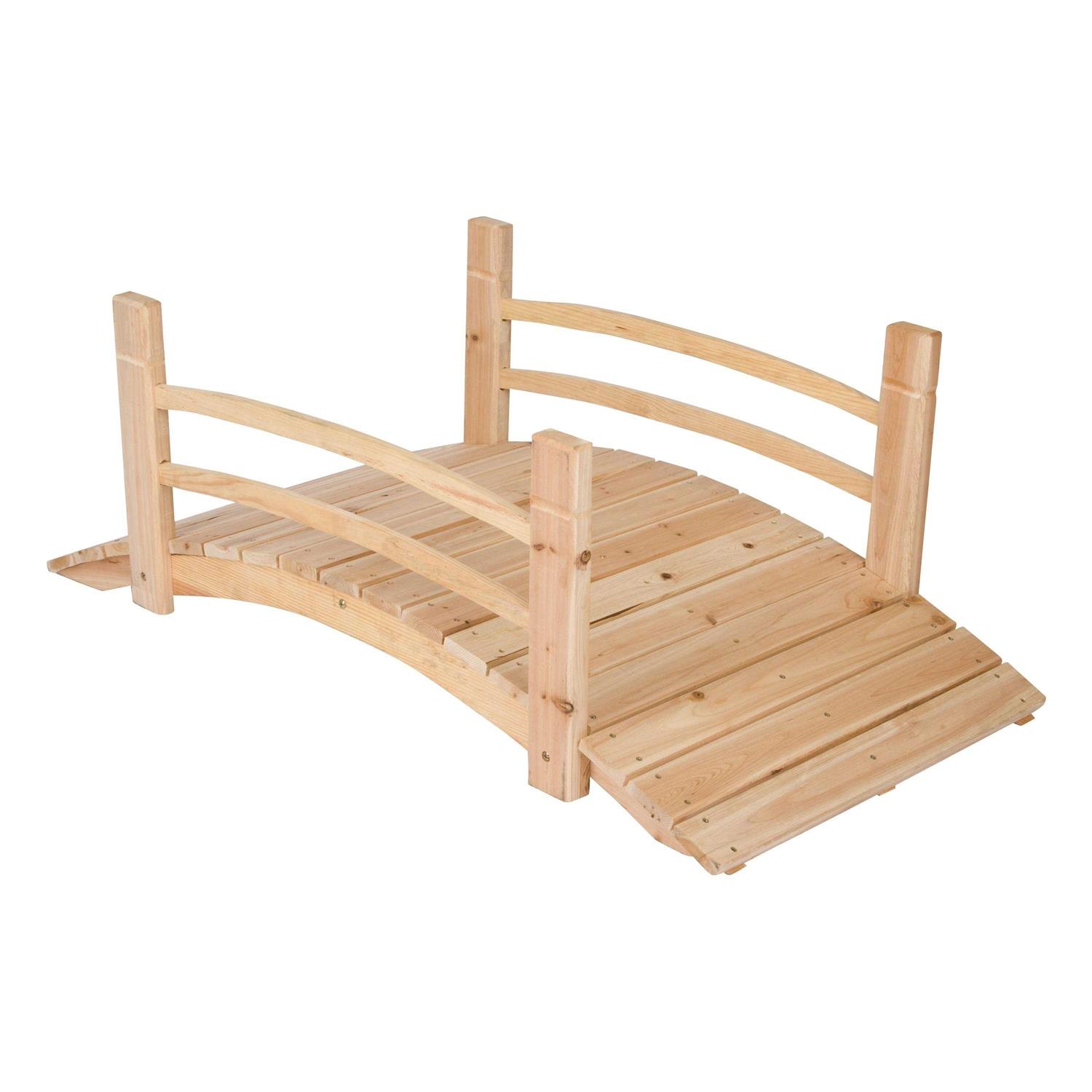 Shine Company 6 Ft. Cedar Garden Bridge