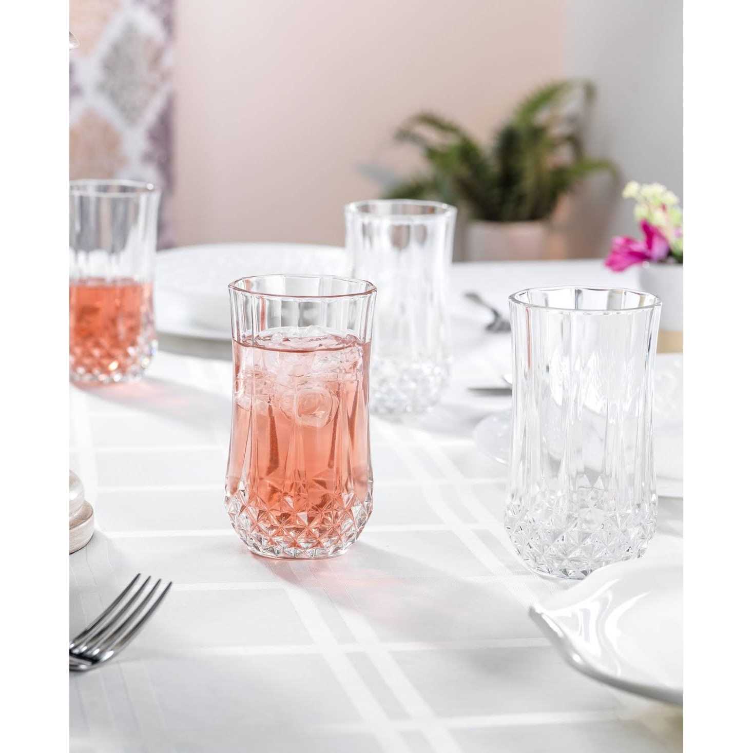 Cristal D’Arques Longchamp Set of 4 Highball Glasses