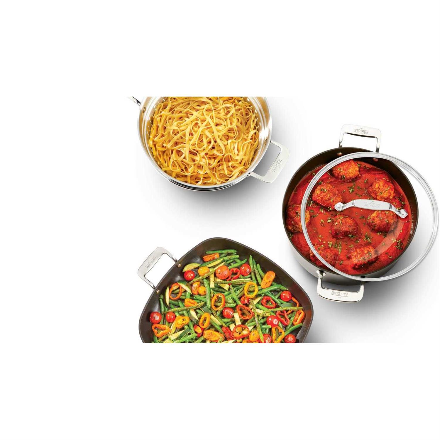 All-Clad Essentials 10-Piece Nonstick Cookware Set