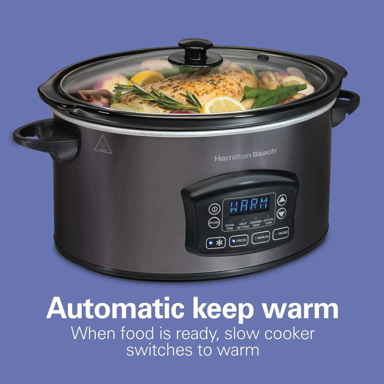 Hamilton Beach 6-qt Programmable Defrost Slow Cooker