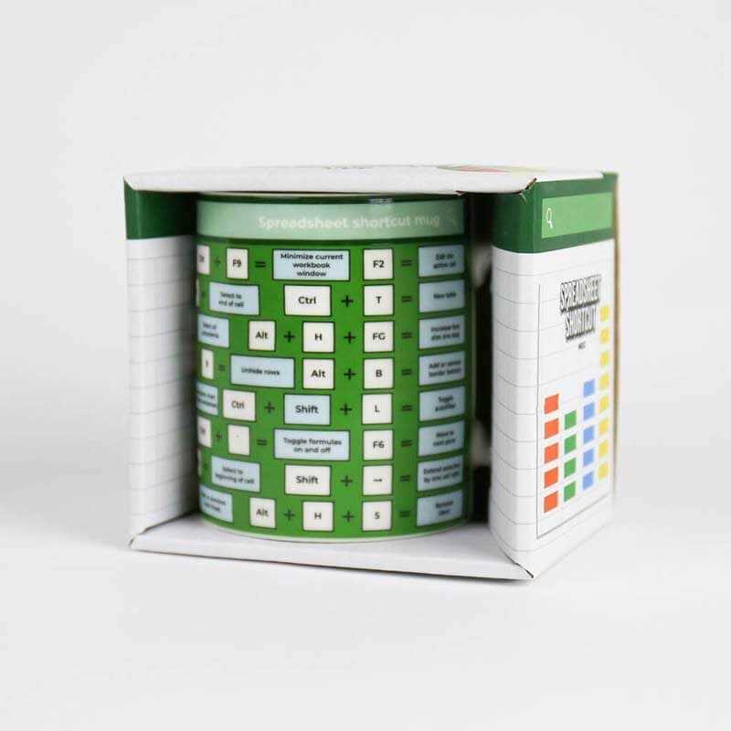 Gift Republic Spreadsheet Shortcut Mug