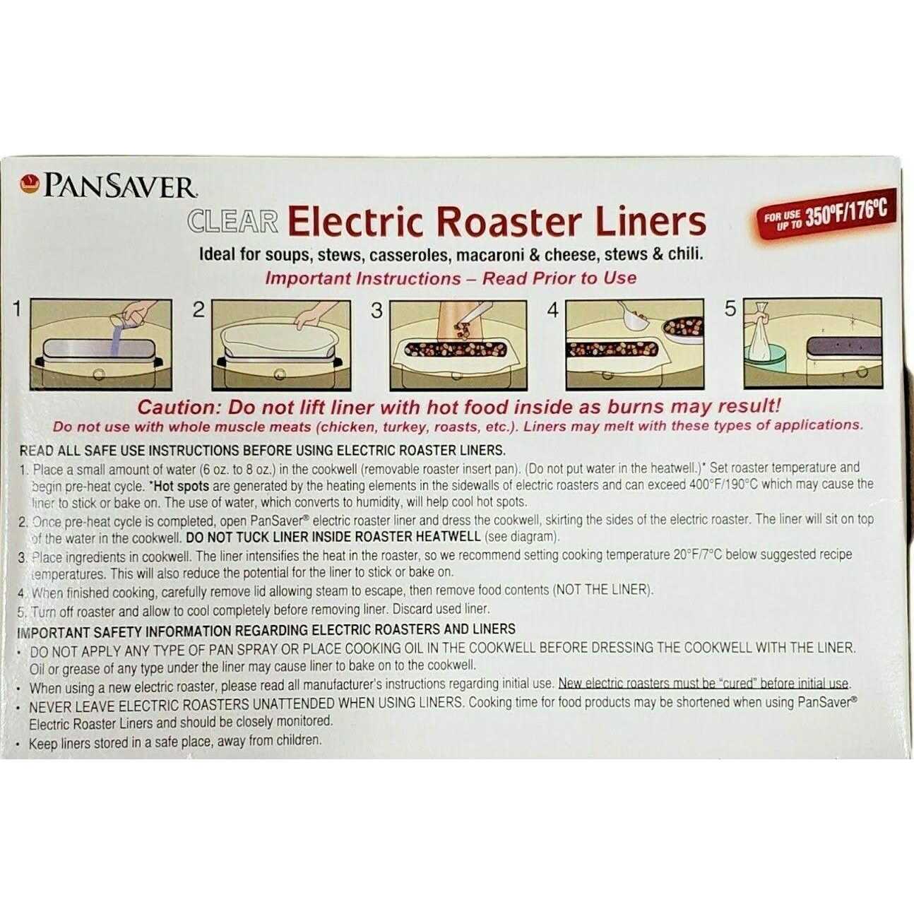 PanSaver Electric Roaster Liners