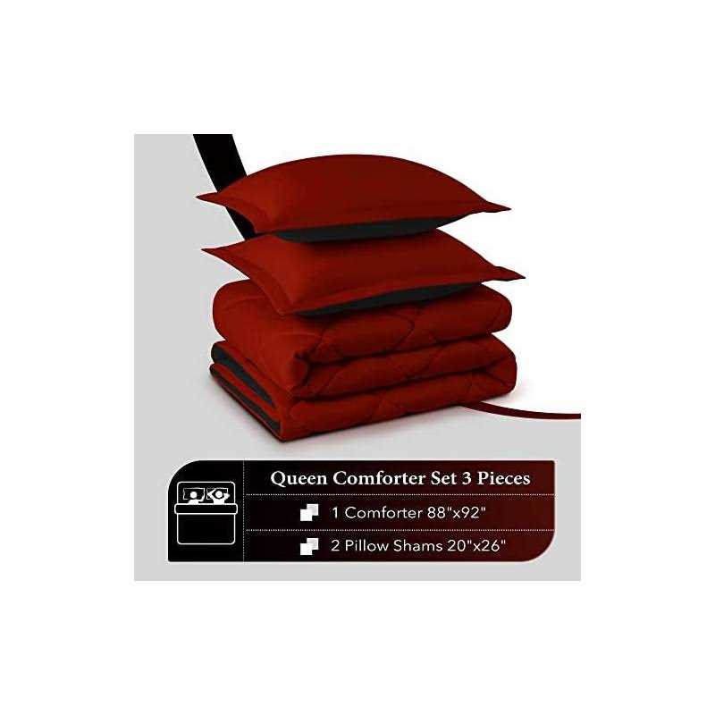 Downluxe Lightweight Solid Comforter Set 2 Pillow Shams