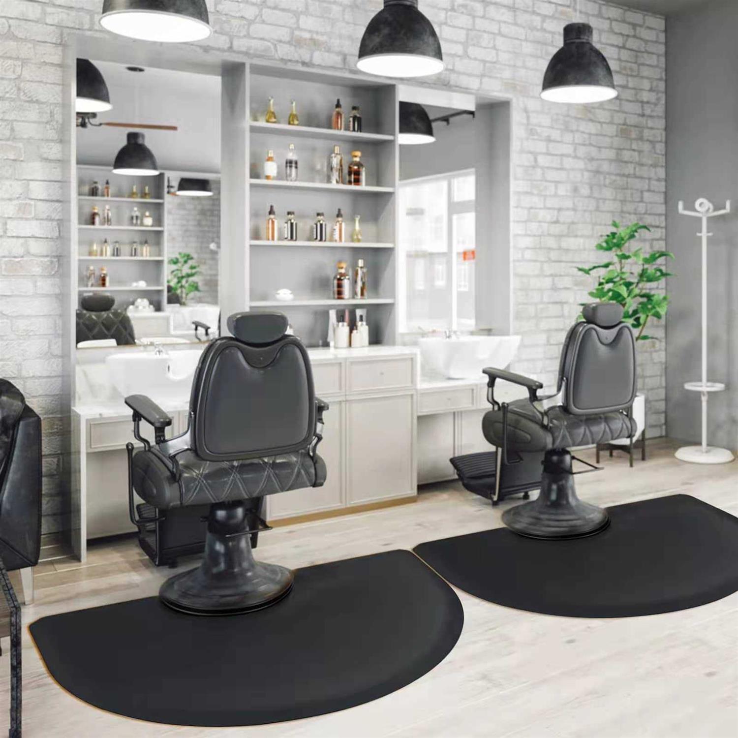 Salon Mats for Hair Stylist 3×4 Barber Shop Salon Floor Chair Mat