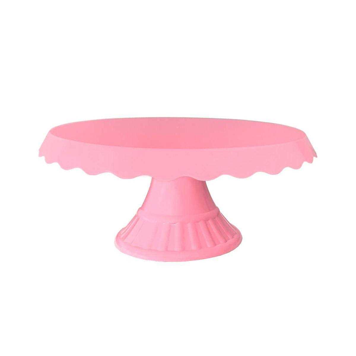 Grupo Mirandinha Acrylic Round Slim Lace Cake Stand Cupcake Stand Candy Stand