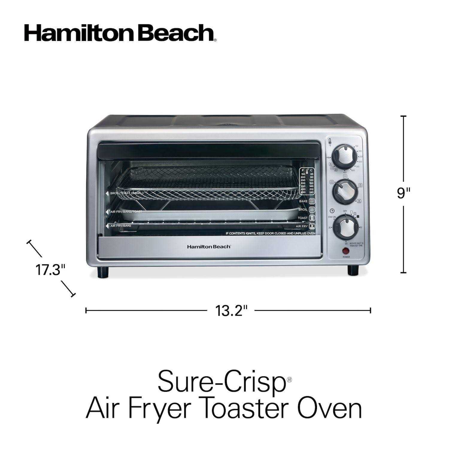 Hamilton Beach Sure Crisp Air Fryer Toaster Oven