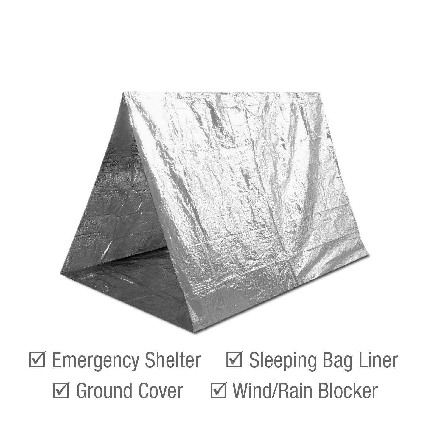 Swiss Safe Emergency Mylar Thermal Blankets Designed for NASA