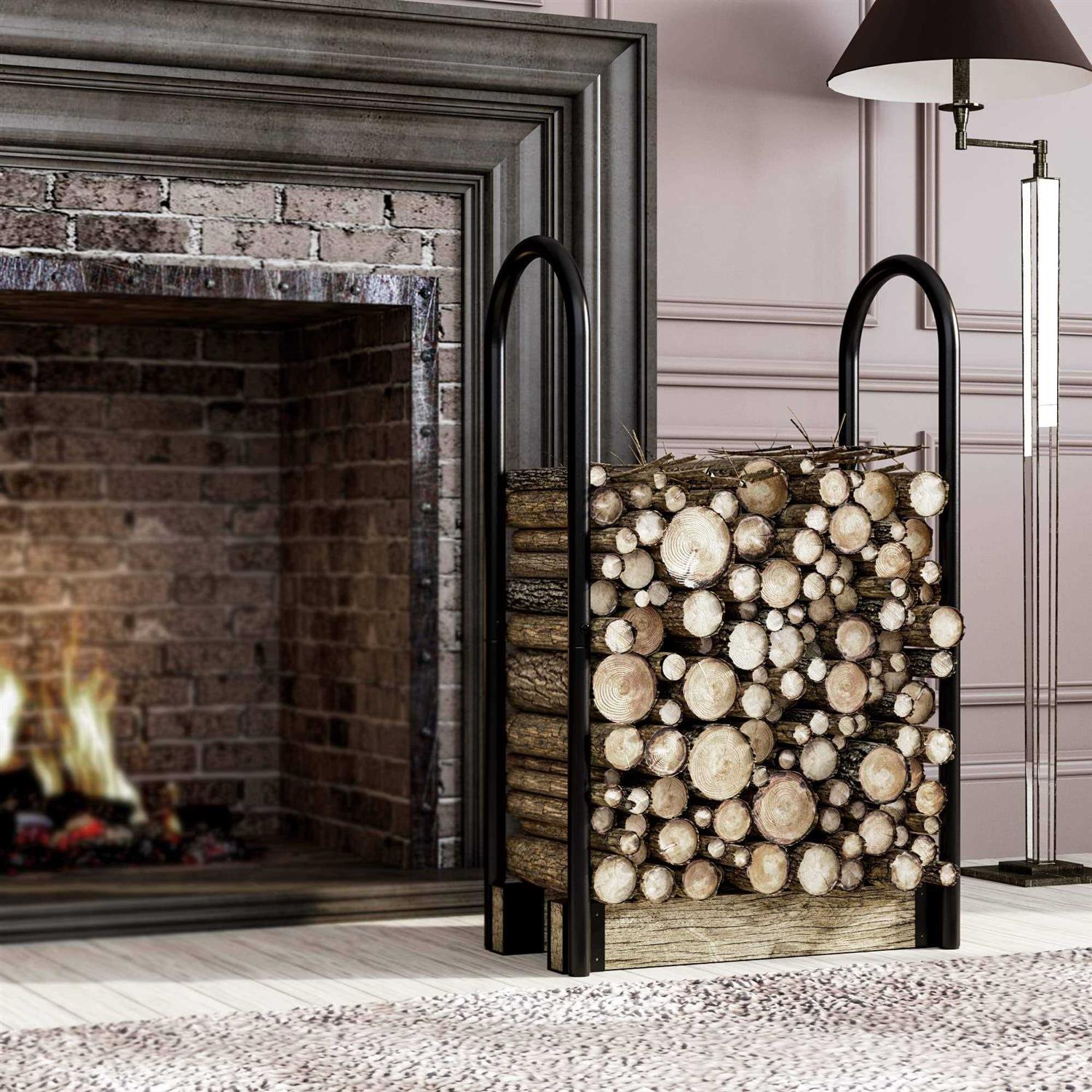 Fire Beauty Firewood Log Rack Adjustable Bracket Kit