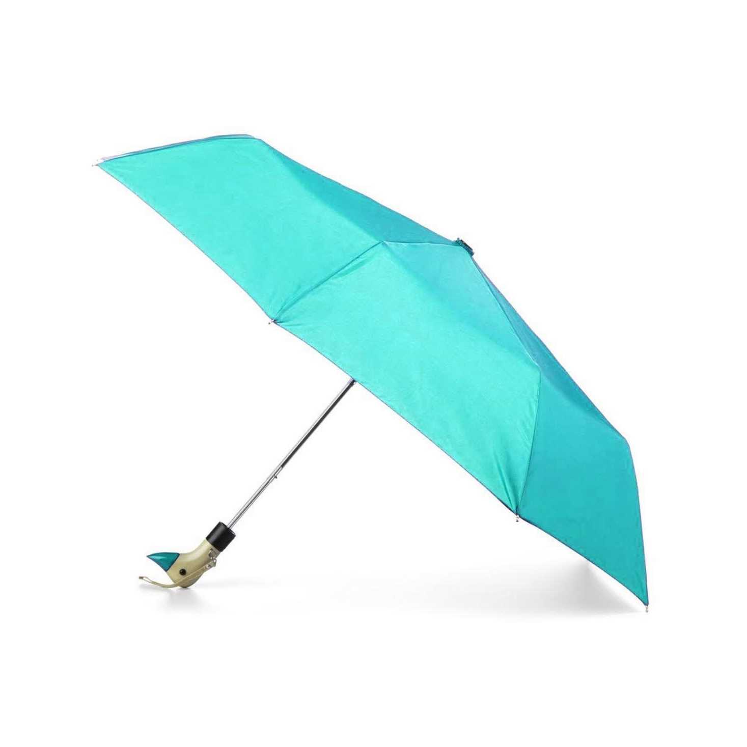 Totes Wooden Duck Handle Auto Open Umbrella