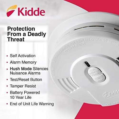 Kidde Smoke Detector 10-Year Battery LED Indicators