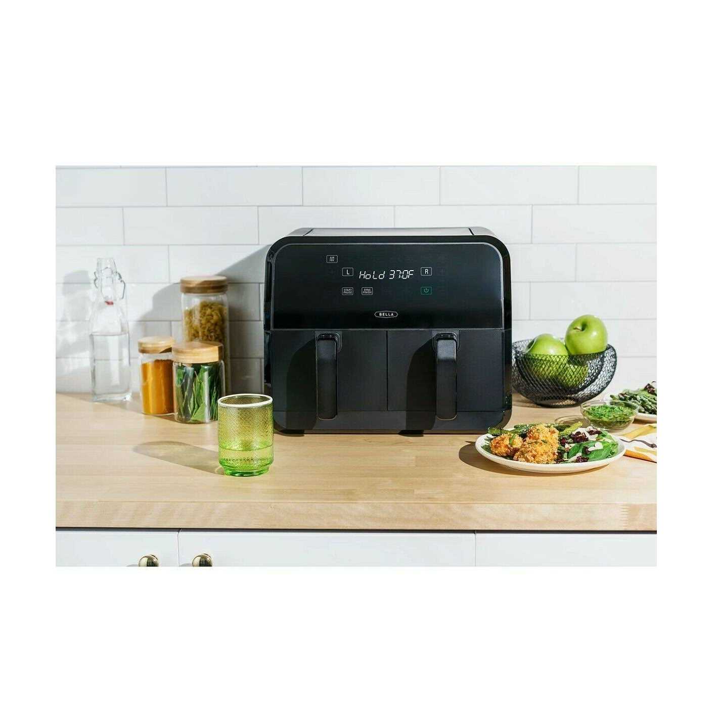 Bella 8-Qt. Dual-Basket Dual Zone Touchscreen Air Fryer 1700W