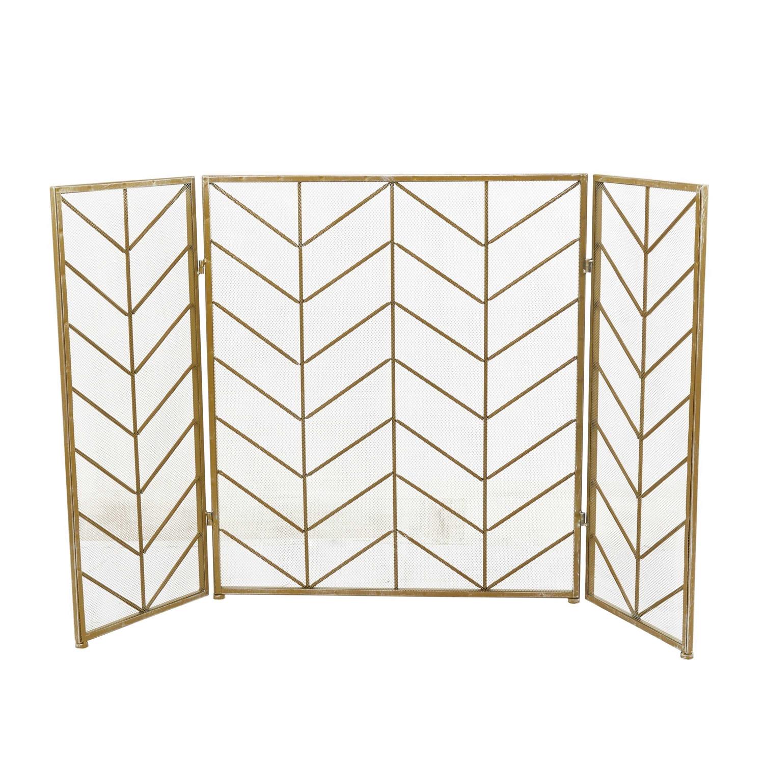 Monroe Lane Modern Metal Fireplace Screen