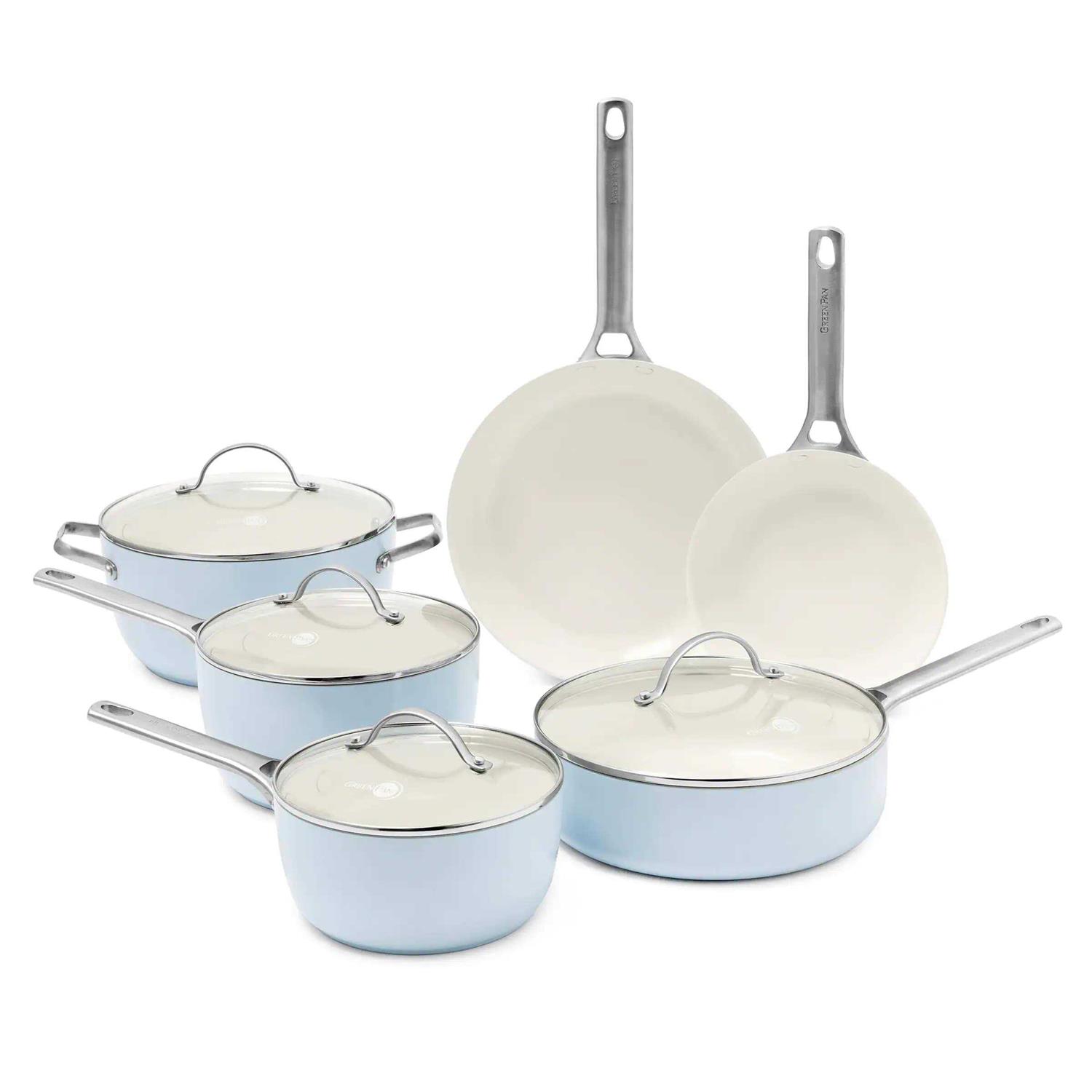 GreenPan Padova Ceramic 10-Piece Cookware Set