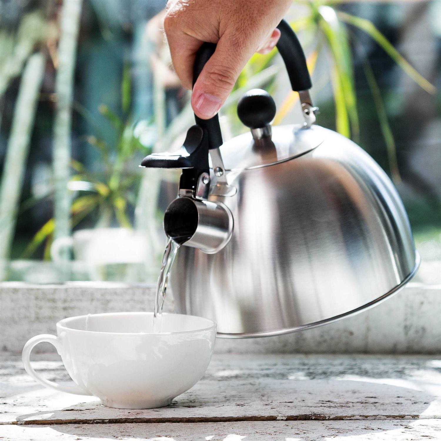 Primula Stewart 1.5qt Whistling Tea Kettle Stainless Steel