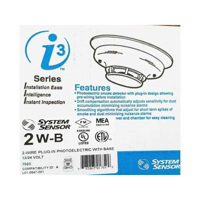 System Sensor 2W-B i3 Smoke Detector