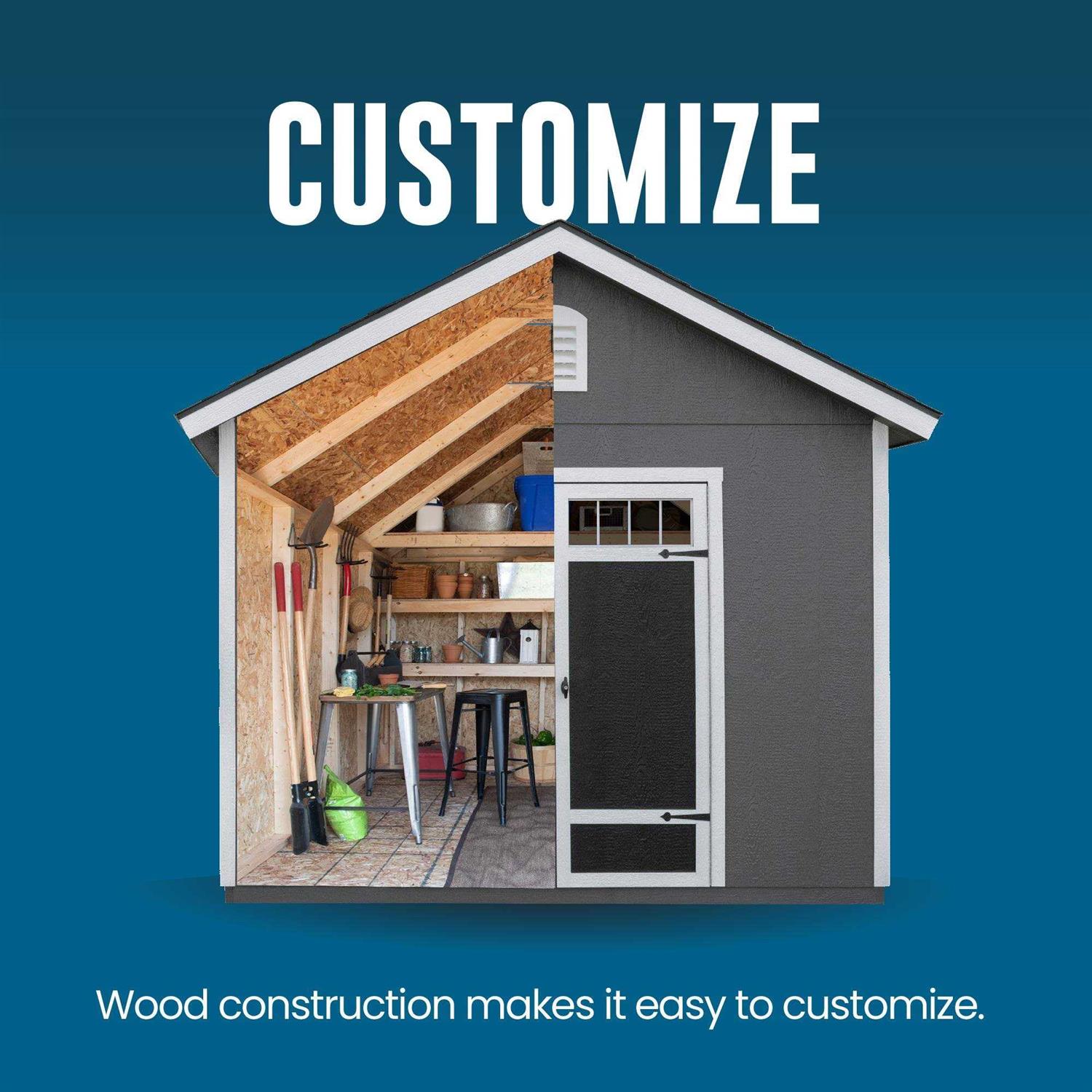 Heartland Coronado 12-ft x 8-ft Wood Storage Shed 195785