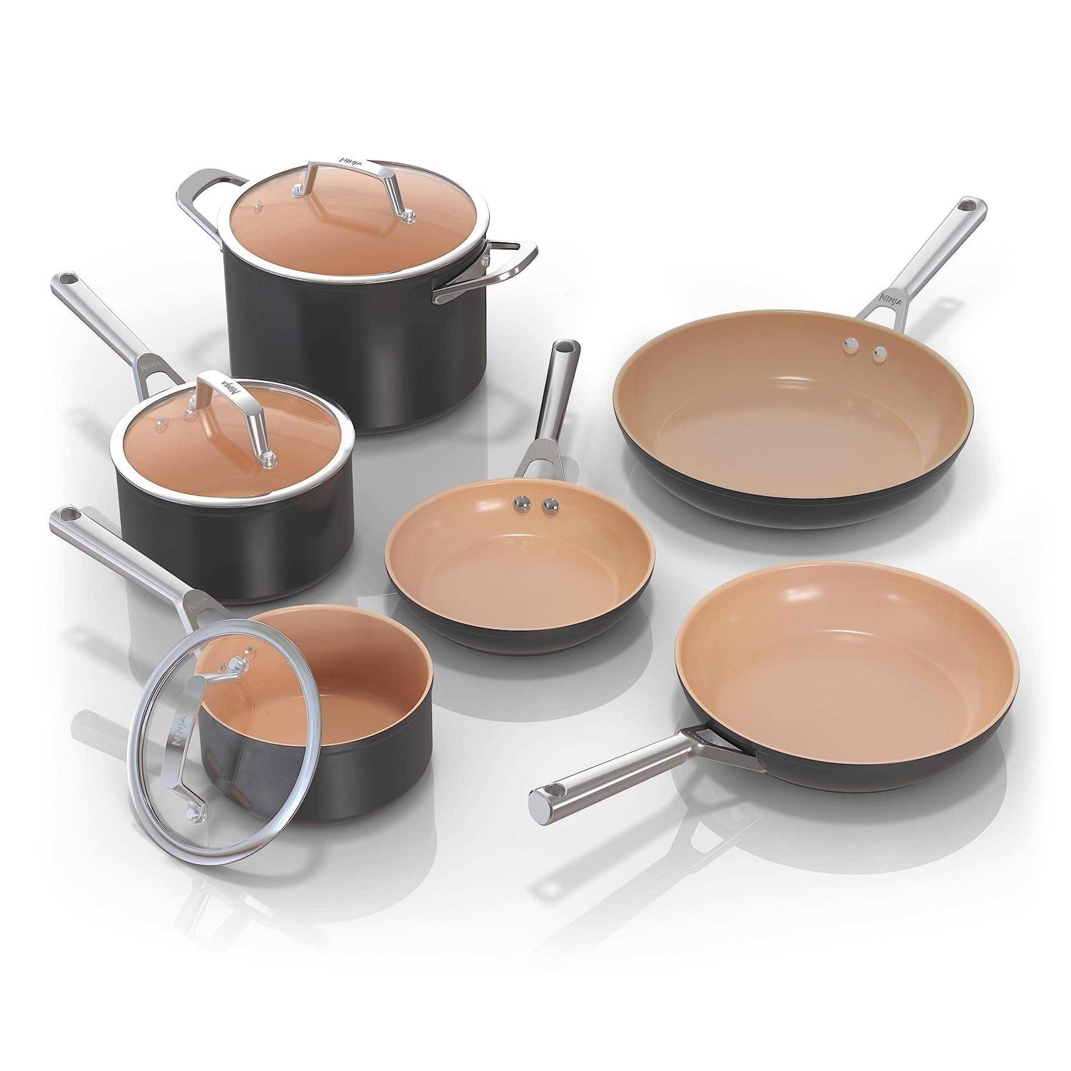 Ninja Extended Life Premium Ceramic 9-Piece Cookware Set cw99009