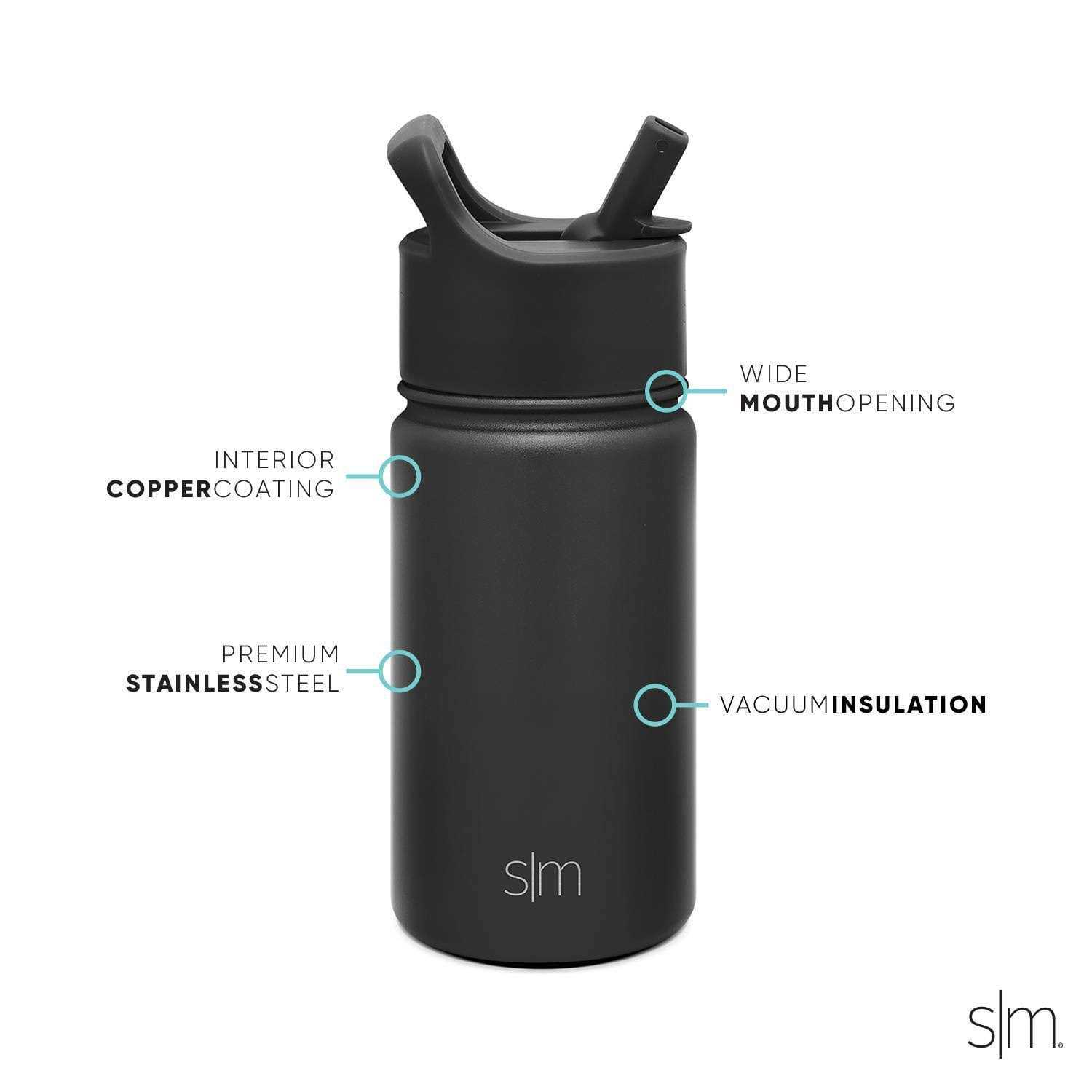 Simple Modern 14oz Stainless Steel Summit Kids Water Bottle with Straw