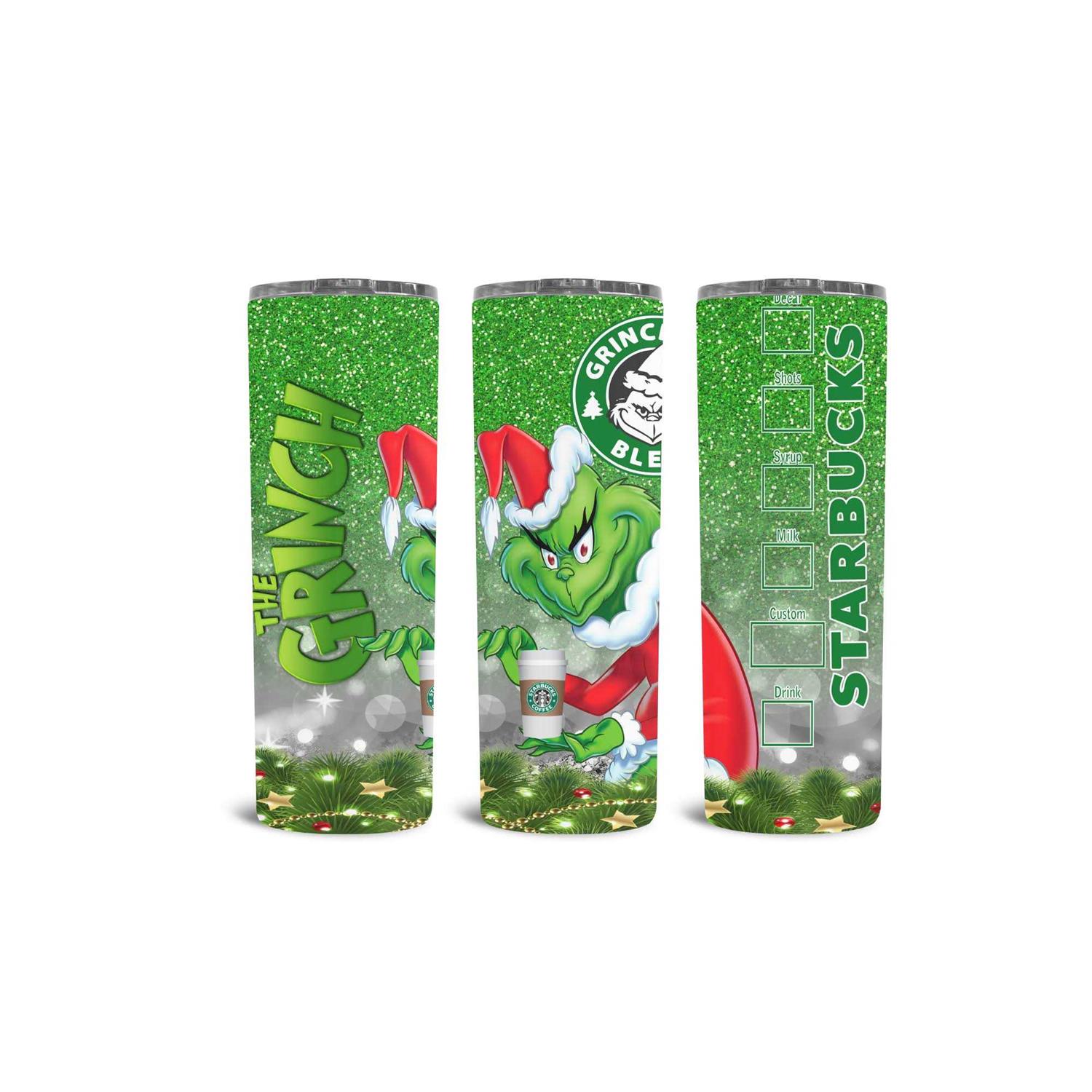 Gemelli Grinch Christmas 20oz Straight Tumbler