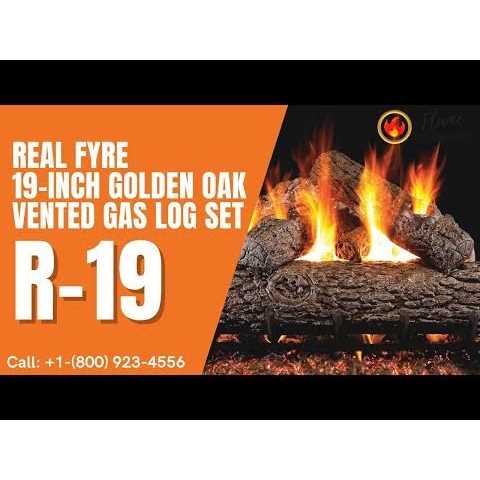Real Fyre Golden Oak Vented Gas Log Set