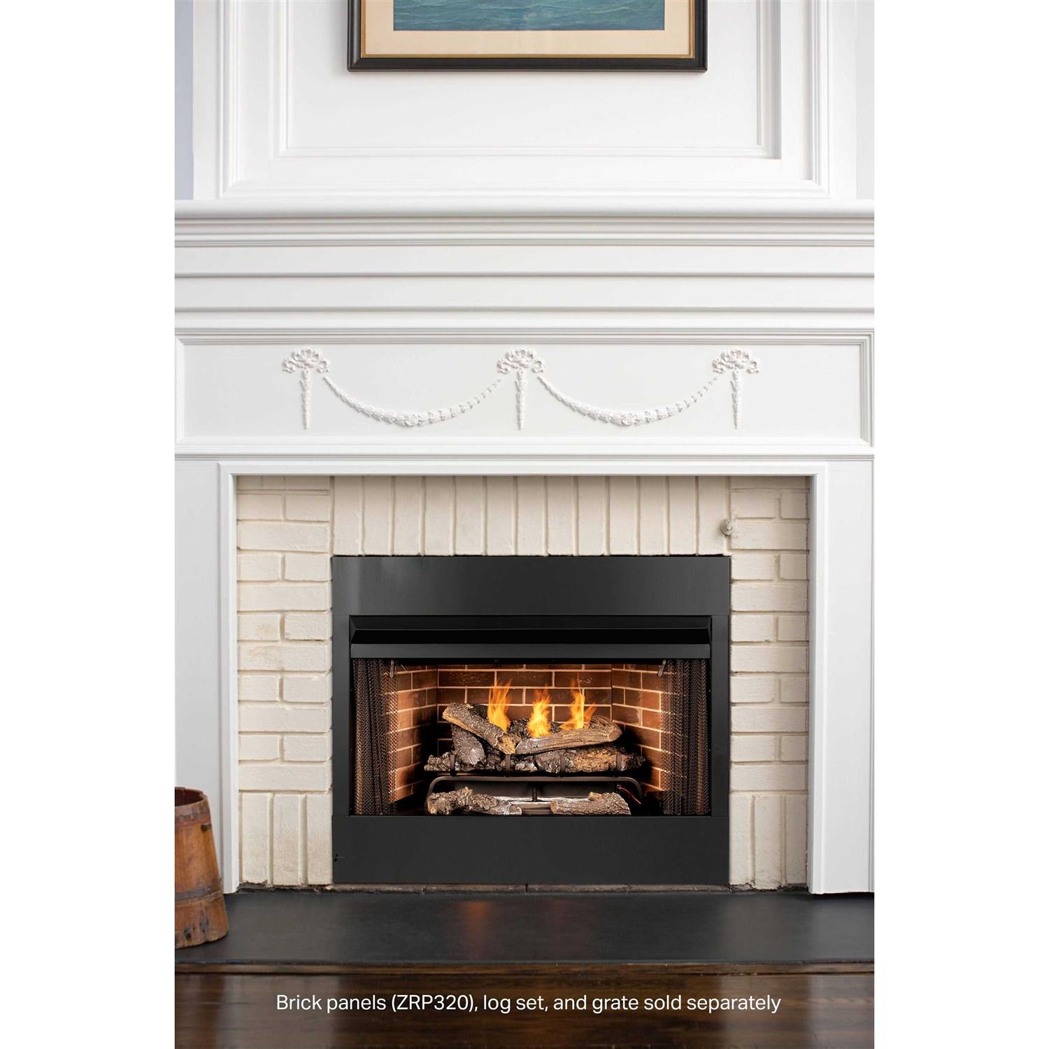 Pleasant Hearth 32 in. Radiant Zero Clearance Universal Vent Free Firebox PHZC32F