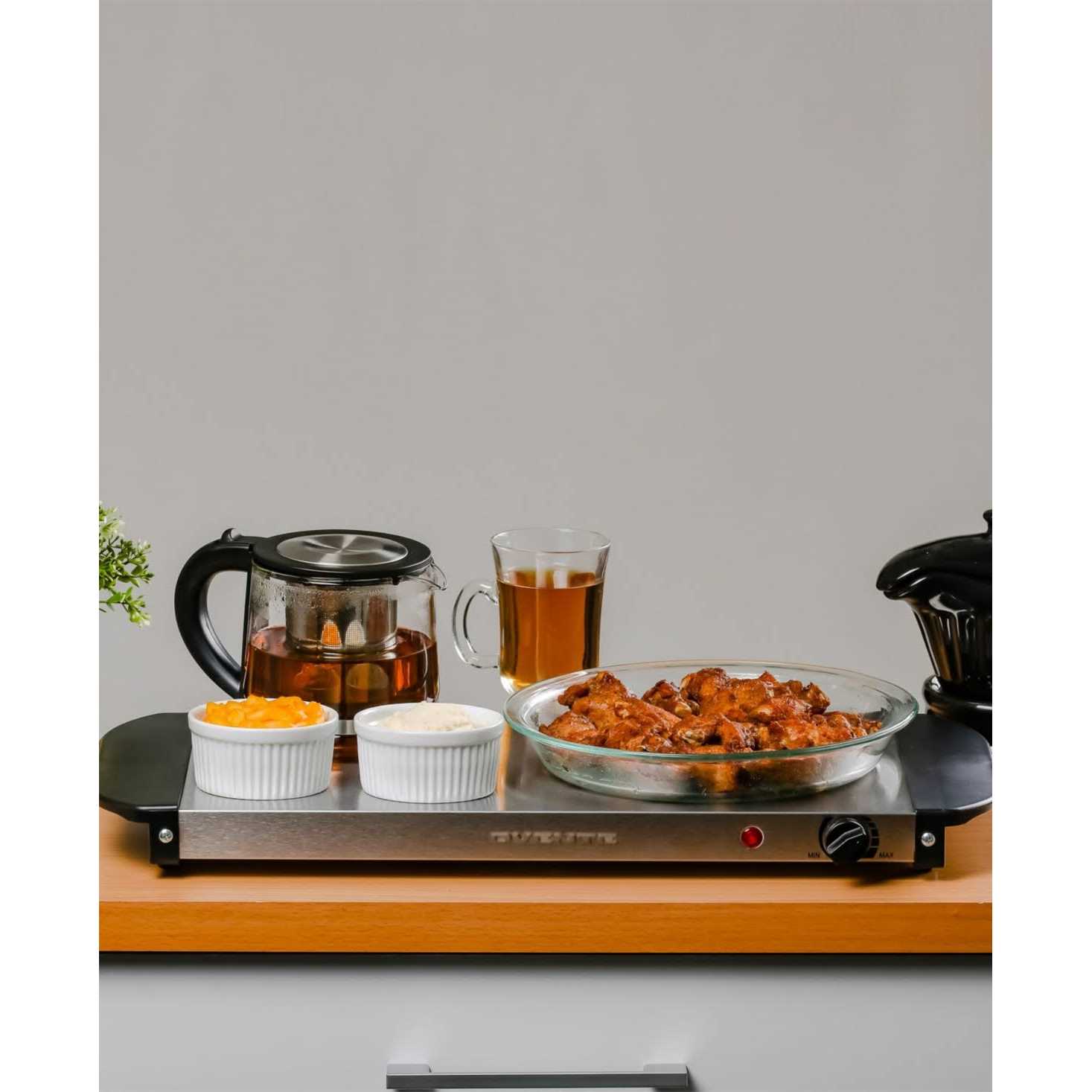 Ovente Electric Warming Tray with Adjustable Temperature Control Perfect for Buffets