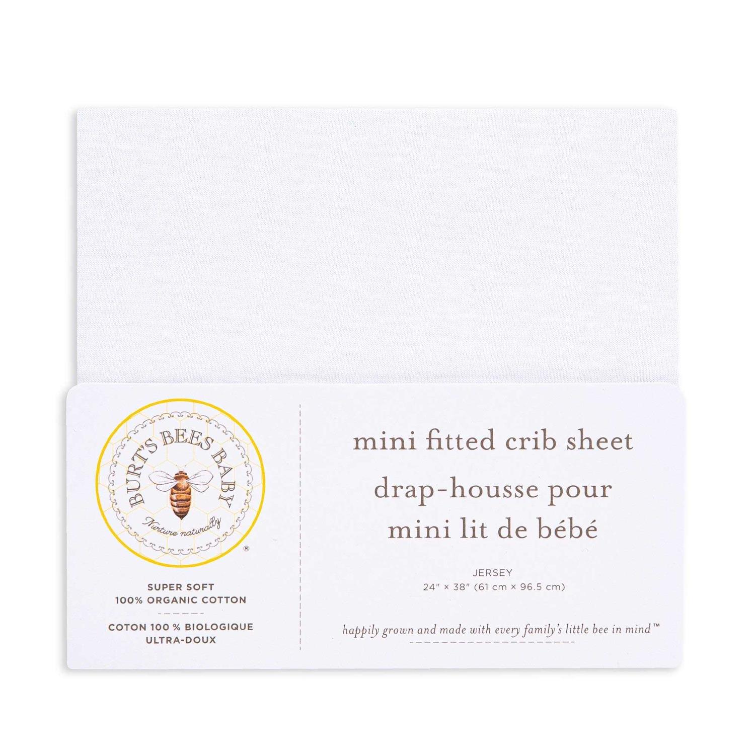 Burt’s Bees Baby Fitted Mini Crib Sheet or Portable Playard