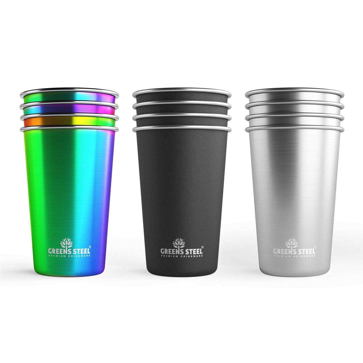 Greens Steel Stainless Steel Cups Tumbler