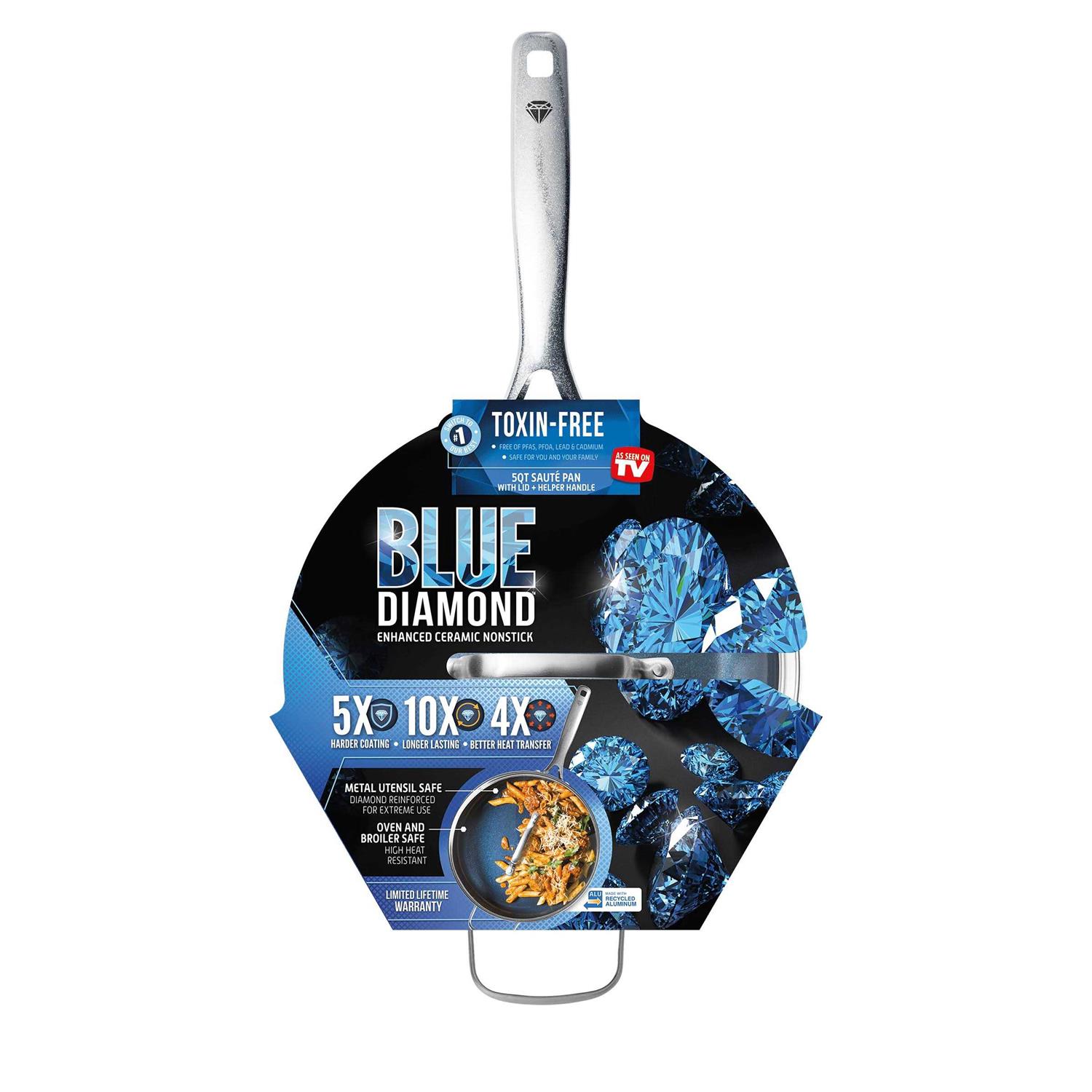 Blue Diamond 5 Quart Ceramic Saute Pan