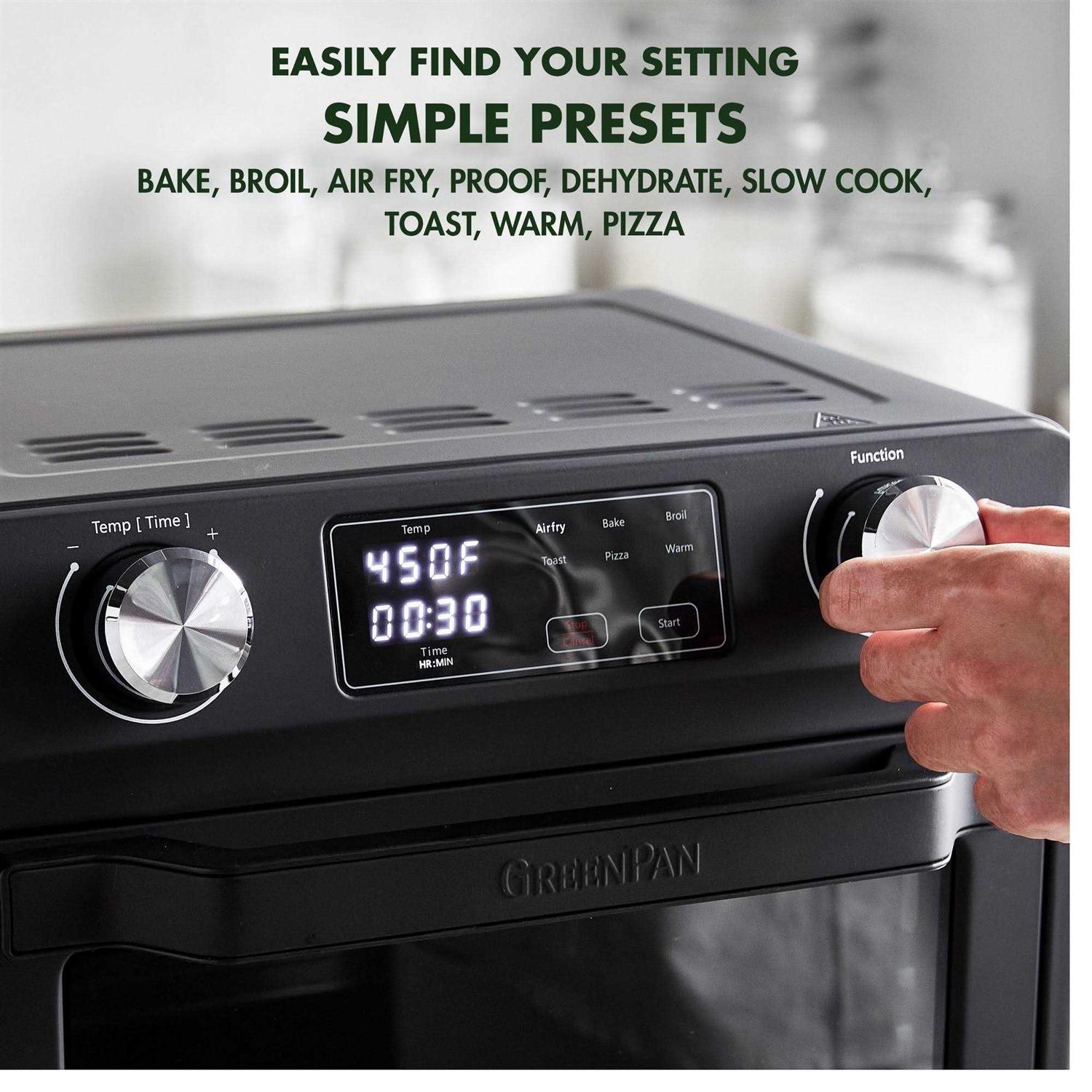 GreenPan PFAS-Free Nonstick 6-in-1 Air Fryer Toaster Oven