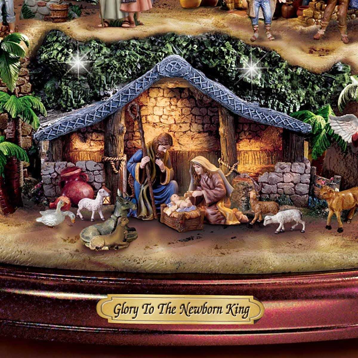 Thomas Kinkade Illuminated Nativity Tabletop Tree