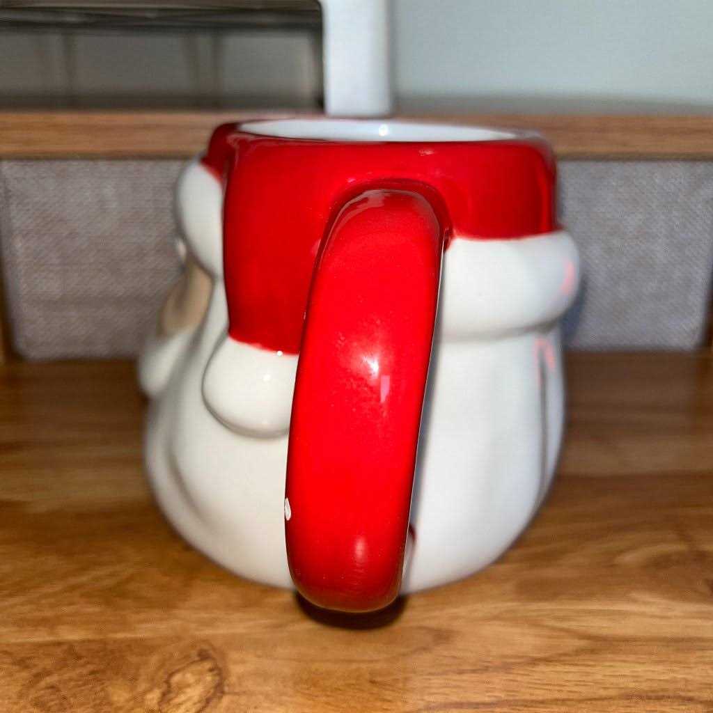 Wondershop 20oz Christmas Earthenware Figural Santa Mug