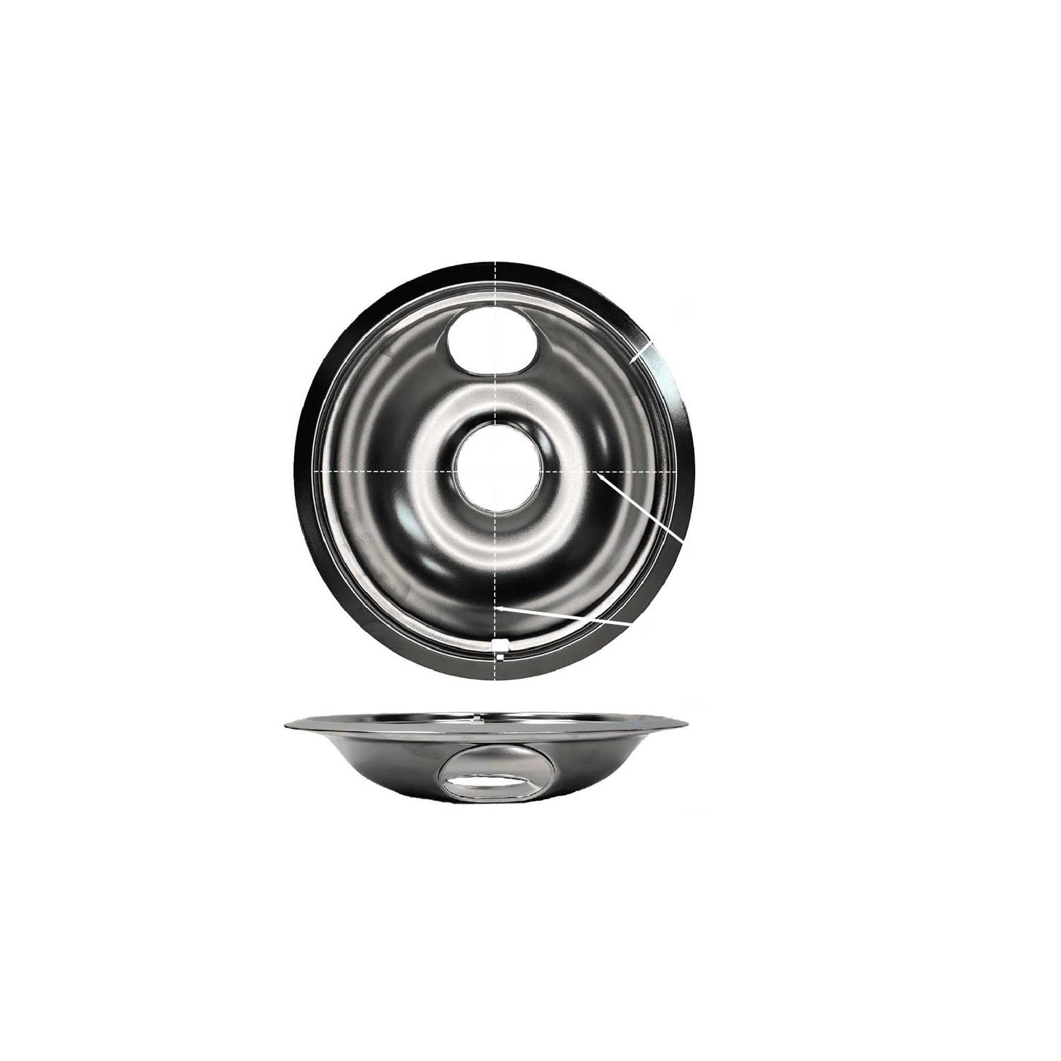 Mainstays Universal Chrome Drip Pans 4 Count