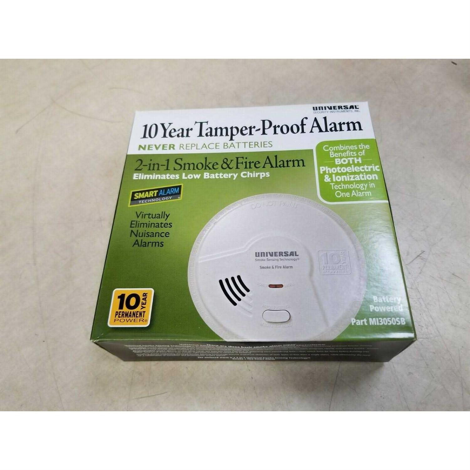 USI MI3050SB 2-in-1 Smart Smoke and Fire Alarm