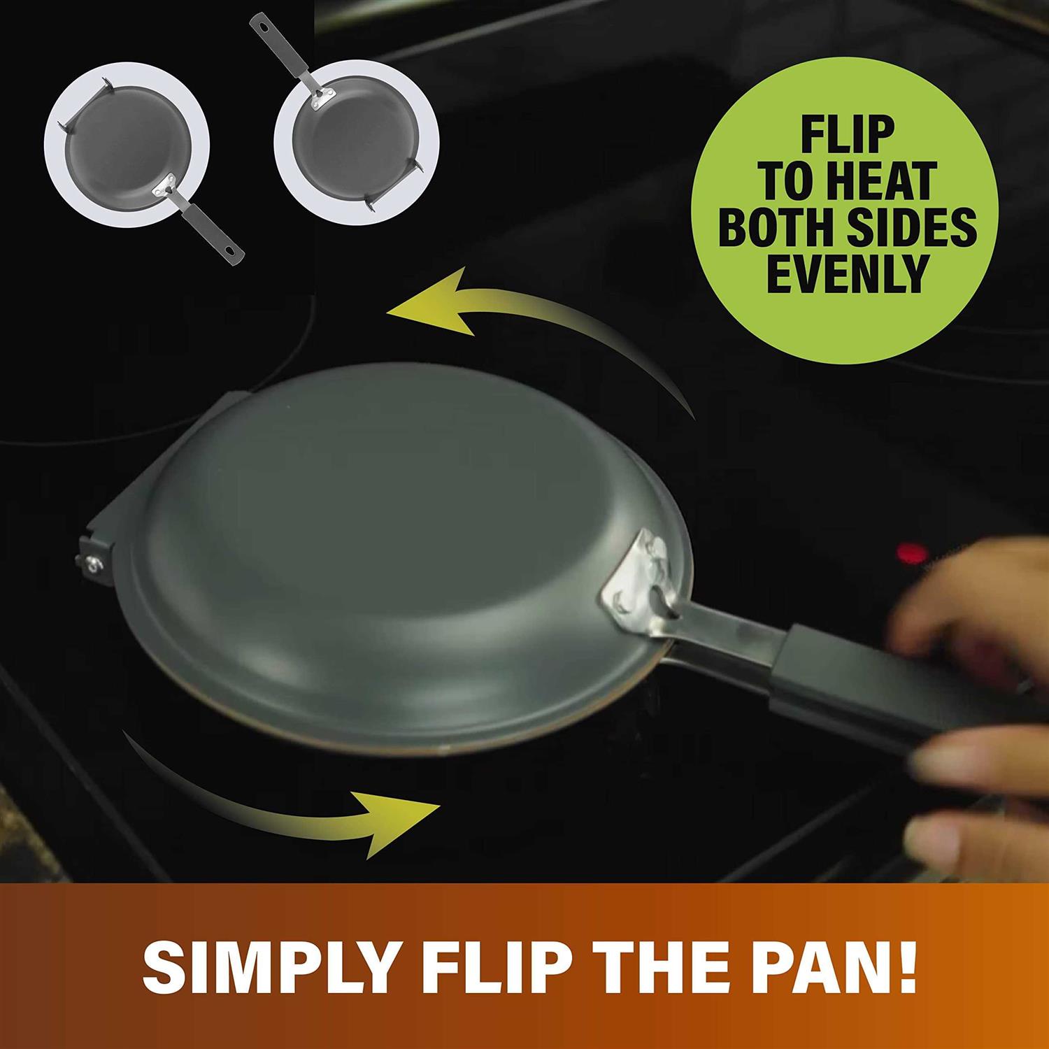 Gotham Steel Nonstick Double Side Frying Pan Pancake Maker 2049