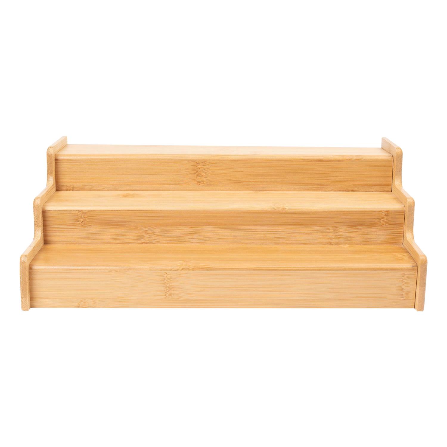 Better Homes & Gardens 3-Tier Natural Bamboo Expandable Spice Rack