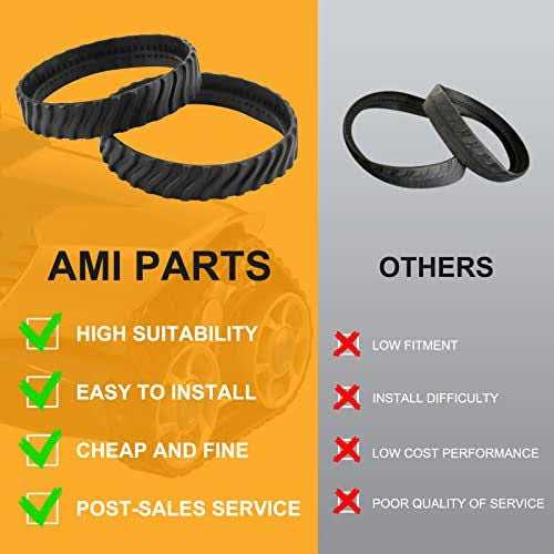 AMI PARTS R0526100 MX8 MX6 Swimming Pool Cleaner Replacement Tire Track Wheel Fits for Baracuda Pool Cleaners