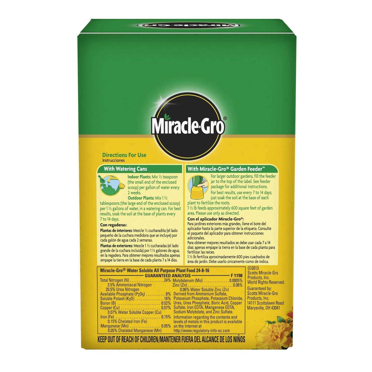 Miracle-Gro All Purpose Plant Food – 1.5 lb box
