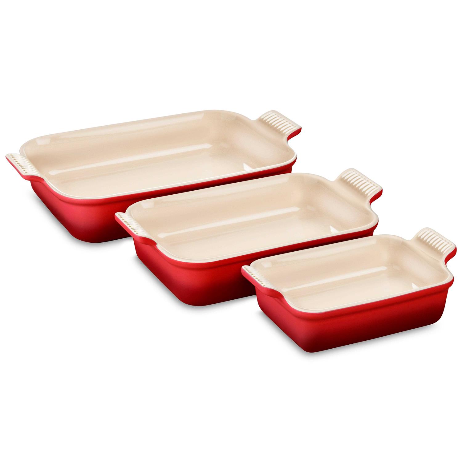 Le Creuset Heritage Set 3 Rectangular Dishes