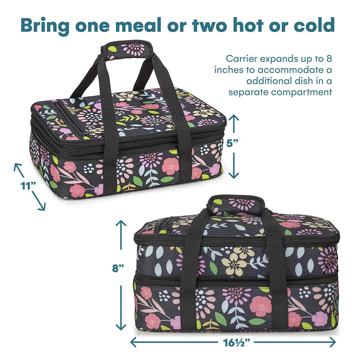 Vp Home Double Casserole Insulated Travel Carry Bag