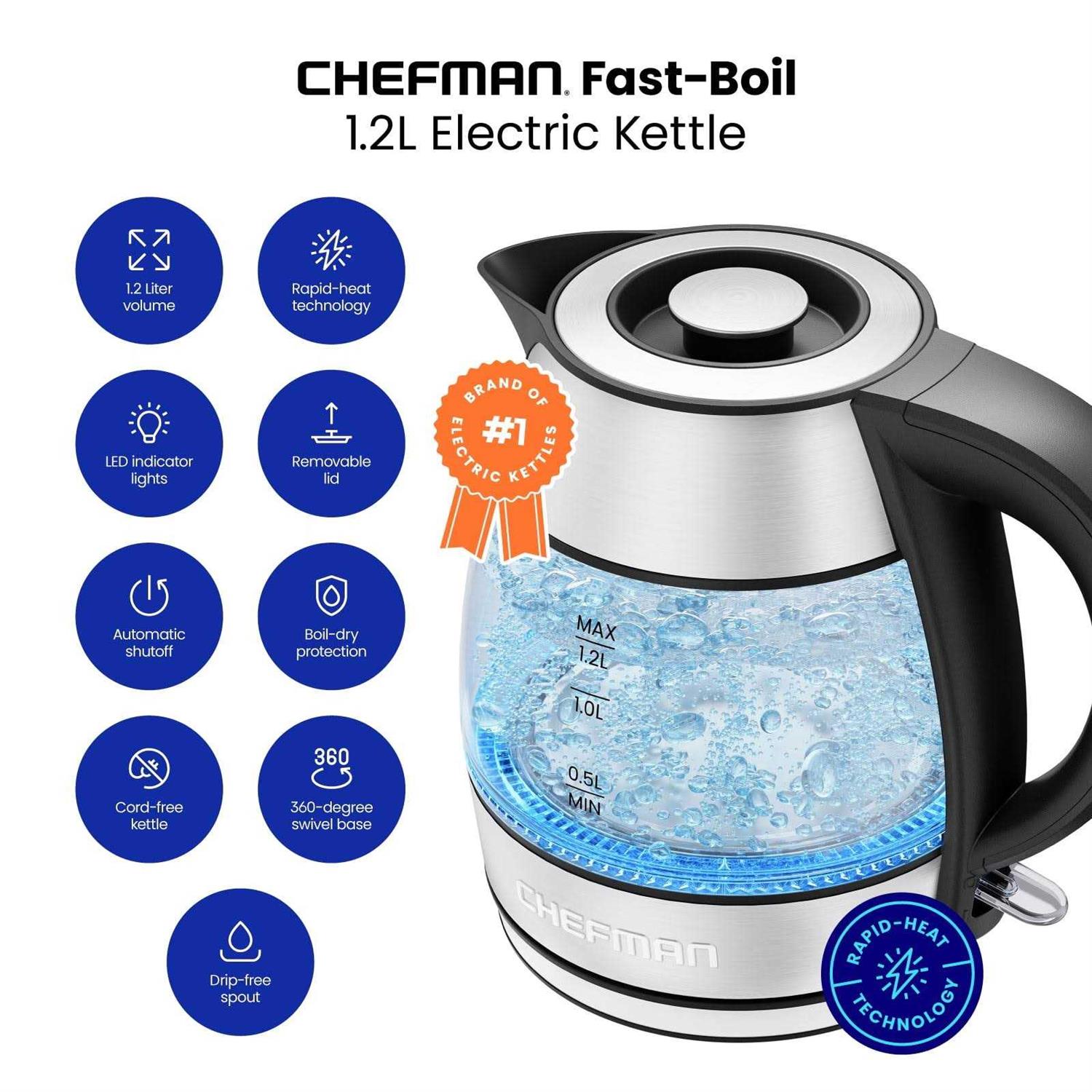 Chefman 1.2L Electric Kettle
