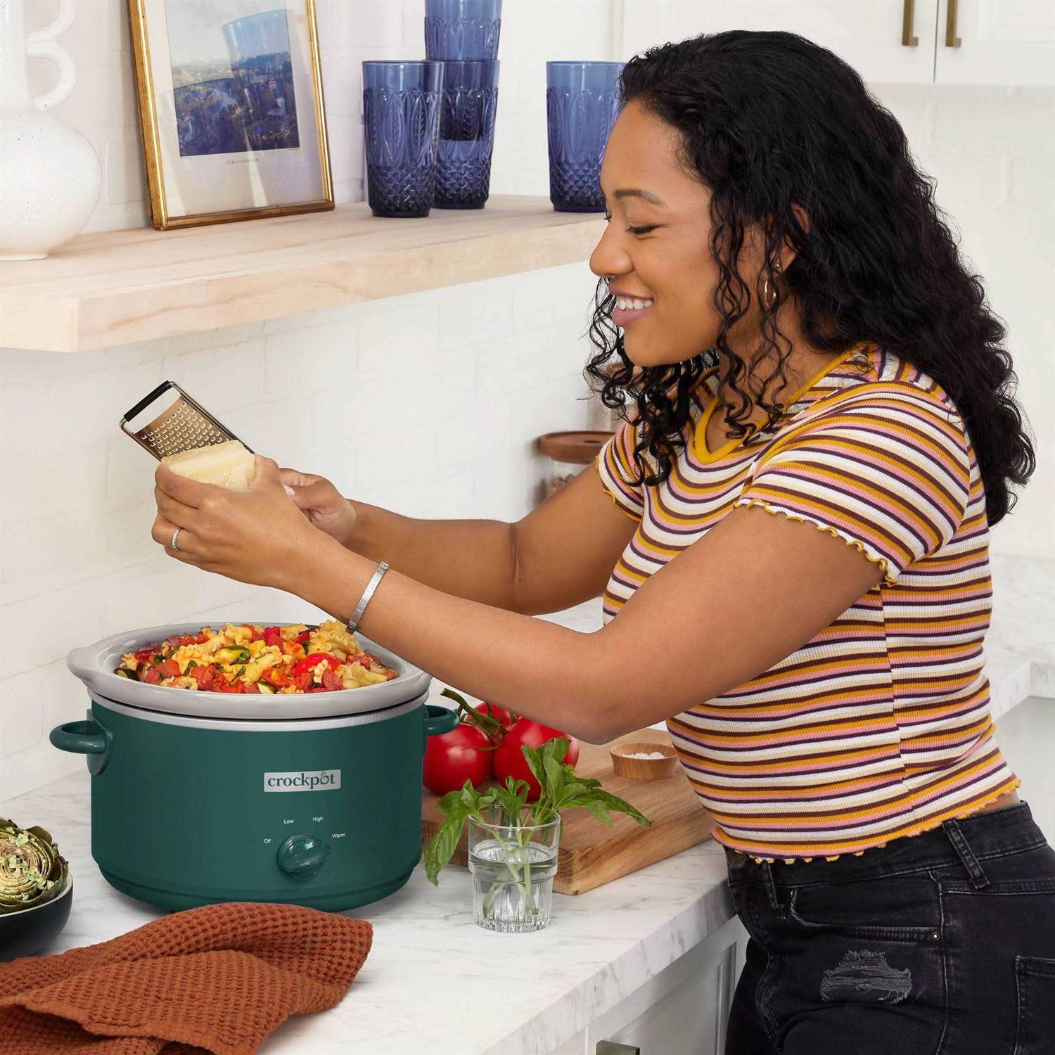 Crock-Pot 4.5-Quart Cafe Mocha Manual Slow Cooker