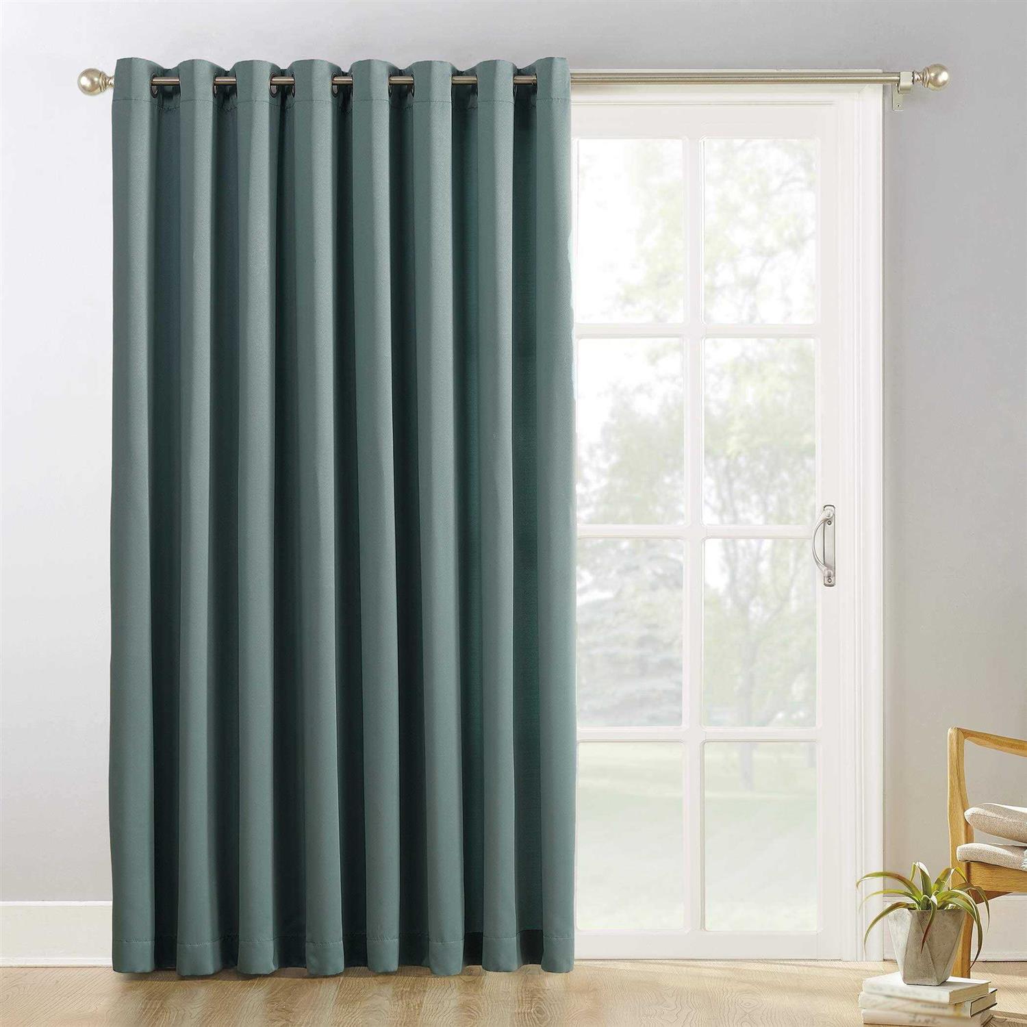Sun Zero Blackout Patio Door Window Curtain