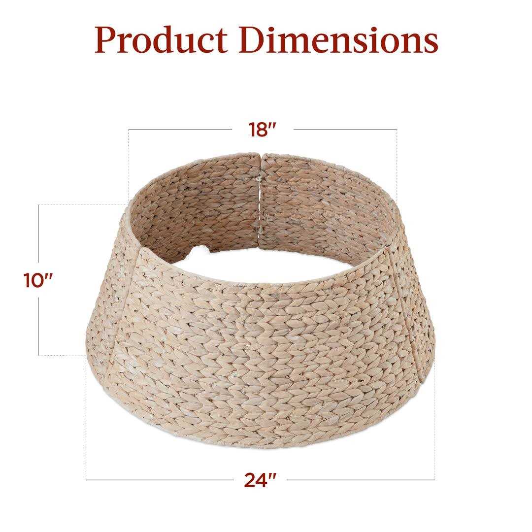 Best Choice Products Woven Hyacinth Christmas Tree Collar