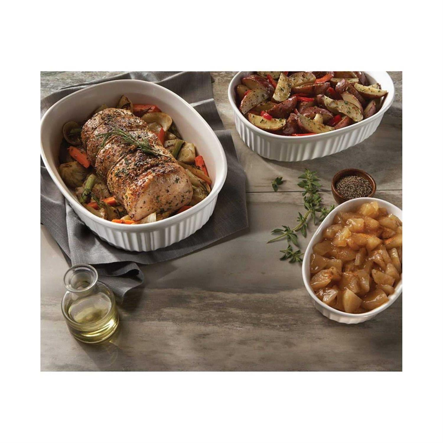 Corningware French White 10 Piece Bakeware Set