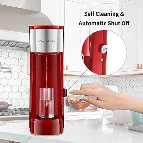 Vimukun Single Serve Coffee Maker Compatible with Single Cup Capsule and Ground Coffee