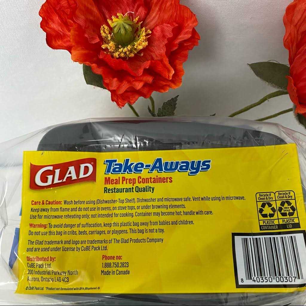 Glad Food Storage Containers Take-Aways