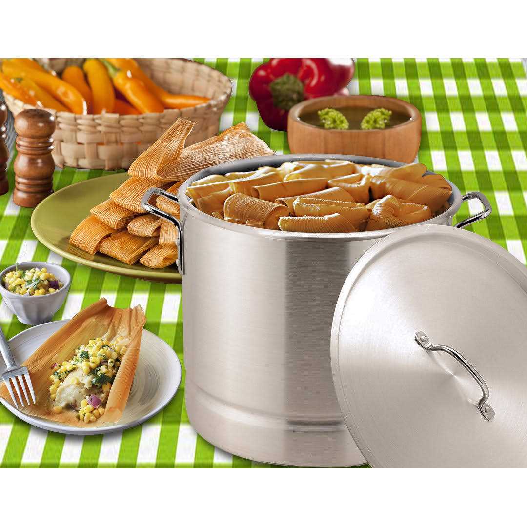 Bene Casa Aluminum Steamer Pot with Lid