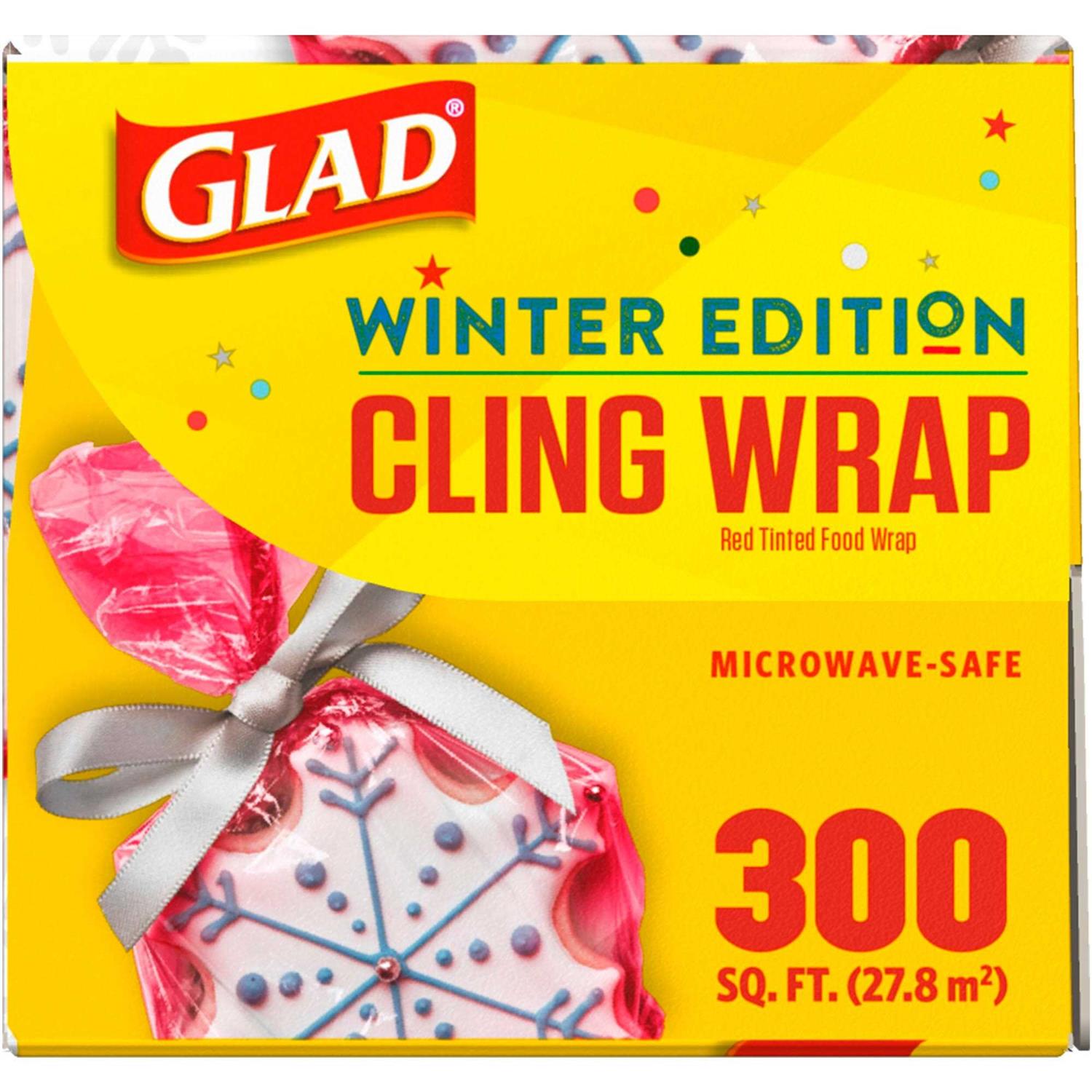 Glad Holiday Red Clingwrap Plastic Wrap