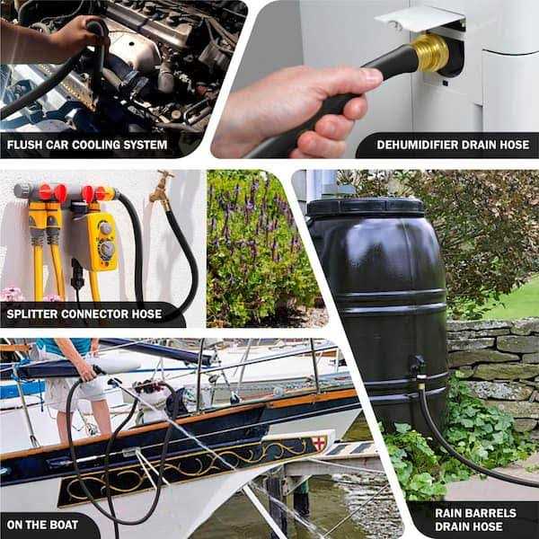 Worth Garden 5/8 in. x Medium Duty Black Vinyl Garden Hose